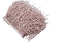 Feathers Trims Fringe 2/5/10Yards Ostrich Feather Ribbon Ostrich Feathers Trim Fringe Clothing Decoration(Color5,5 Yards)