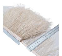 Feathers Trims Fringe 2/5/10Yards Ostrich Feather Ribbon Ostrich Feathers Trim Fringe Clothing Decoration(Color4,5 Yards)