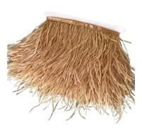 Feathers Trims Fringe Ostrich Feathers Trim 13-18CM 5-7inch Feather Plumes Ribbon(20,10 Meters)