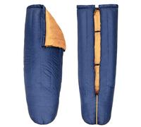 Featherstone Moondance 25 850 Fill Power Down Top Quilt Mummy Sleeping Bag Alternative for Ultralight Backpacking Camping and Thru-Hiking Color: Navy/Marigold Size: Long/Wide