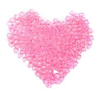 Featuman 1000 Pcs Acrylic Heart Decorations, Small Heart-Shaped Gems 10 mm Crystals Gems for Crafts, Wedding, Anniversary, Vase Fillers (Pink 01)