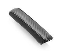FEATUR Carbon Fiber Leather Car Handbrake Cover - Black, Small, Compatible with Focus 2, 3, 1, Fiesta, Mondeo MK4, Transit, Fusion, Kuga, Ranger