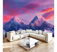 Feature Wall Mural 400 x 280 cm, Dreamy Alpine Landscape Photo Wallpaper