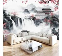 Feature Wall Mural Cherry Blossom Non-Woven 3D Matt Photo Wallpaper