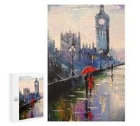 Featured Design: A Walk Around London, 1000 PCS, Wooden Art Puzzle, Winter Gift - to Assemble, Frame And Display