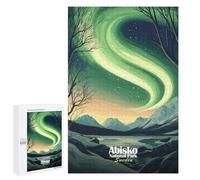 Featured Design: Abisko National Park Aurora Borealis, 1000 PCS, Wooden Jigsaw Puzzle for Adults, Winter Activity Gift - for Detail-Focused Puzzlers