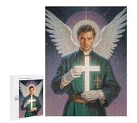Featured Design: Archangel Raphael Holding Glowing Cross, 500 PCS, Jigsaw Puzzle for Adults, Gift for Winter Evenings, for Relaxing Solo Or Group Play