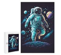 Featured Design: Astronaut in Space -74, 1000 PCS, Wooden Art Puzzle, Gift for Puzzle Lovers; for Couples, Friends And Family