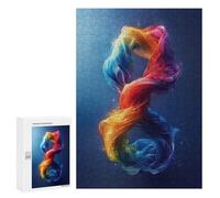 Featured Design: Autism Symbol Infinity, 300 PCS, Decorative Jigsaw for Grown-Ups, New Year Puzzle Gift; for Couples, Friends And Family