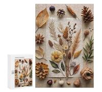 Featured Design: Autumnal Still Life with Dried Elements, 300 PCS, Wooden Art Puzzle, Weekend Puzzle Project - for Quiet Evenings And Focused Play