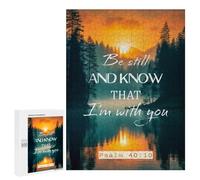 Featured Design: Be still And Know, 500 PCS, Decorative Jigsaw for Grown-Ups, Mindful Gift for Adults, for Mindful Indoor Entertainment