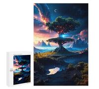 Featured Design: Big Tree, 1000 PCS, Wooden Brain Teaser for Adults, Screen-Free Activity, for Relaxing Solo Or Group Play