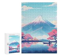 Featured Design: Boating Below The Mountain, 300 PCS, Adult Tabletop Puzzle, Gift for Winter Evenings - for Quiet Evenings And Focused Play