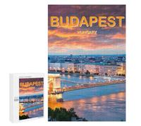 Featured Design: Budapest Hungary Travel Ar, 1000 PCS, Wooden Art Puzzle, Year-End Present, for Relaxing Solo Or Group Play