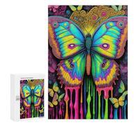 Featured Design: Butterfly Meltdown, 300 PCS, Wooden Art Puzzle, Year-End Present, for Relaxing Solo Or Group Play
