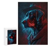 Featured Design: Canine Crime Solver, 300 PCS, Displayable Picture Puzzle, Festive Gift for Adults, for Mindful Indoor Entertainment