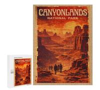 Featured Design: Canyonlands National Park Vintage Poster, 500 PCS, Challenging Puzzle for Adults, Gift for Winter Evenings, for Relaxing Solo Or Group Play