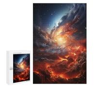 Featured Design: Cosmic Firestorm Nebula, 1000 PCS, Challenging Puzzle for Adults, Thoughtful Present, for Mindful Indoor Entertainment