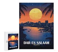 Featured Design: Dar Es Salaam, Tanzania Cityscape, 500 PCS, Challenging Puzzle for Adults, Gift for Puzzle Lovers - for A Rewarding Weekend Challenge