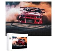 Featured Design: Drift Car Smoke Action -1, 500 PCS, Wooden Jigsaw Puzzle for Adults, Holiday-Season Gift; for Couples, Friends And Family