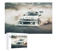 Featured Design: Drift Car Smoke Effect, 1000 PCS, Adult Wooden Jigsaw, Winter Gift - for Quiet Evenings And Focused Play