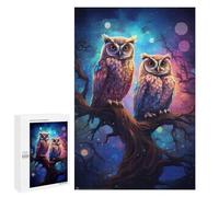 Featured Design: Enchanted Night Owls, 1000 PCS, Decorative Jigsaw for Grown-Ups, Weekend Puzzle Project - for Quiet Evenings And Focused Play