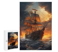 Featured Design: Fantasy Pirate Ship, 1000 PCS, Jigsaw Puzzle for Adults, Gift for Winter Evenings, for Relaxing Solo Or Group Play