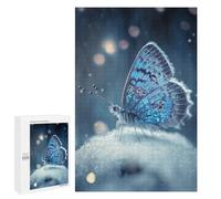 Featured Design: Frosty Winter Butterfly, 1000 PCS, Jigsaw Puzzle for Adults, Creative Indoor Hobby; for Couples, Friends And Family