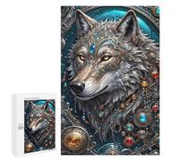 Featured Design: Galactic Overlord Wolf, 1000 PCS, Wooden Jigsaw Puzzle for Adults, Creative Indoor Hobby - for Quiet Evenings And Focused Play