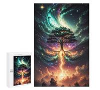 Featured Design: Galactic Tree of Life -10, 1000 PCS, Decorative Wooden Puzzle, Winter Gift, for Screen-Free Relaxation at Home