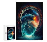 Featured Design: Gateway to The Cosmic Behemoth, 300 PCS, Wooden Brain Teaser for Adults, New Year Puzzle Gift, for Screen-Free Relaxation at Home