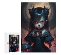 Featured Design: Gothic Vampire Maiden, 300 PCS, Decorative Jigsaw for Grown-Ups, Weekend Puzzle Project - for Quiet Evenings And Focused Play