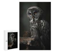 Featured Design: Great Grey Owl Portrait, 1000 PCS, Challenging Puzzle for Adults, Gift for Winter Evenings, for Relaxing Solo Or Group Play