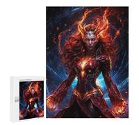 Featured Design: Guardian of The Flame, 500 PCS, Displayable Picture Puzzle, Festive Gift for Adults, for Mindful Indoor Entertainment