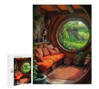 Featured Design: Hobbit Hole Interior, 500 PCS, Wooden Art Puzzle, Year-End Present, for Relaxing Solo Or Group Play