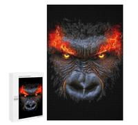Featured Design: Inferno Ape Rage, 1000 PCS, Displayable Picture Puzzle, Weekend Puzzle Project, for Screen-Free Relaxation at Home