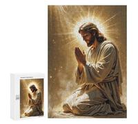 Featured Design: Jesus Christ Prayer, 300 PCS, Wooden Art Puzzle, Year-End Present, for Relaxing Solo Or Group Play