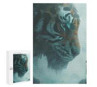 Featured Design: Journey to The Wild A Giant Tiger Encounter, 1000 PCS, Displayable Picture Puzzle, New Year Gift - for Quiet Evenings And Focused Play