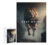 Featured Design: Keep Going Lion's Leap, 500 PCS, Challenging Puzzle for Adults, Gift for Winter Evenings, for Relaxing Solo Or Group Play