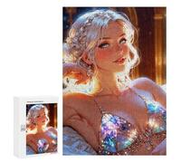 Featured Design: Lilly - Stunning Human Girl, 300 PCS, Displayable Picture Puzzle, New Year Party Activity - to Assemble, Frame And Display