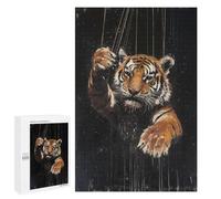 Featured Design: Marionette Tiger Puppet Art, 1000 PCS, Adult Tabletop Puzzle, Seasonal Gift; for Shared Table Time