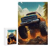 Featured Design: Monster Truck Adventure, 300 PCS, Decorative Wooden Puzzle, Weekend Puzzle Project, for Relaxing Solo Or Group Play