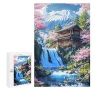 Featured Design: Mount Fujis Peaceful Retreat, 1000 PCS, Displayable Picture Puzzle, Festive Gift for Adults, for Mindful Indoor Entertainment