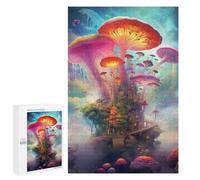 Featured Design: Mystical Mushroom City, 1000 PCS, Challenging Puzzle for Adults, Gift for Puzzle Lovers - for A Rewarding Weekend Challenge