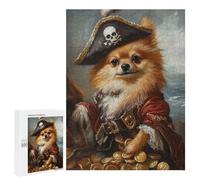 Featured Design: Pirate Dog Treasure Chest-89, 500 PCS, Wooden Brain Teaser for Adults, Screen-Free Activity, for Relaxing Solo Or Group Play