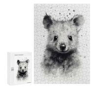 Featured Design: Quokka Beauty Watercolor, 300 PCS, Displayable Picture Puzzle, New Year Puzzle Gift, with A Decorative Finished Picture