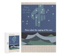 Featured Design: RAGING OF THE SEA, 300 PCS, Displayable Picture Puzzle, Year-End Present - for Quiet Evenings And Focused Play