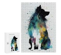 Featured Design: Shetland Sheepdog Mini Col, 300 PCS, Wooden Brain Teaser for Adults, New Year Puzzle Gift, for Screen-Free Relaxation at Home