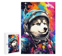 Featured Design: Space Dog Explorer-98, 1000 PCS, Displayable Picture Puzzle, Mindful Gift for Adults - for Detail-Focused Puzzlers
