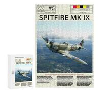 Featured Design: Spitfire MK Aircraft, 300 PCS, Decorative Jigsaw for Grown-Ups, Mindful Gift for Adults, for Mindful Indoor Entertainment
